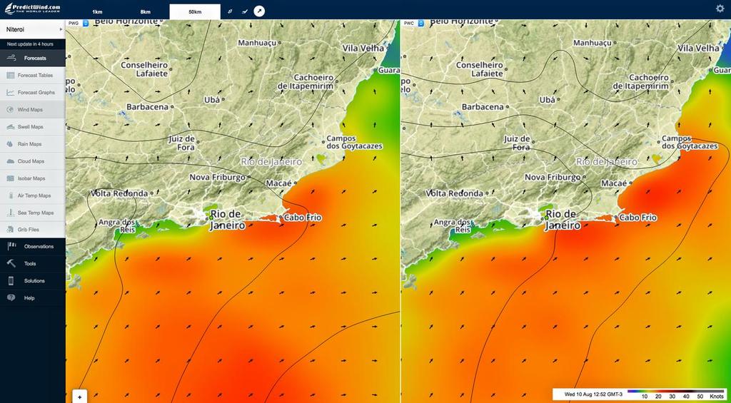 Olympic Day 3 Predictwind-50km resolution 013 © PredictWind